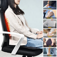Full-Body Heated Vibration Massage Chair Cushion