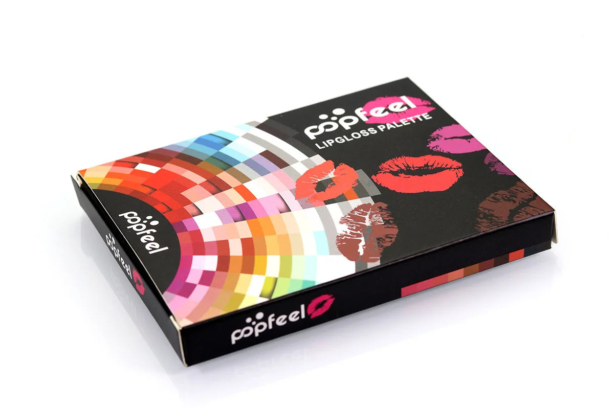 15-Color Long-Lasting Waterproof Lipstick Palette - 15