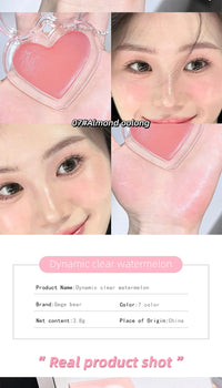 Heart-Shaped Water-Luminous Blush & Highlighter Cream