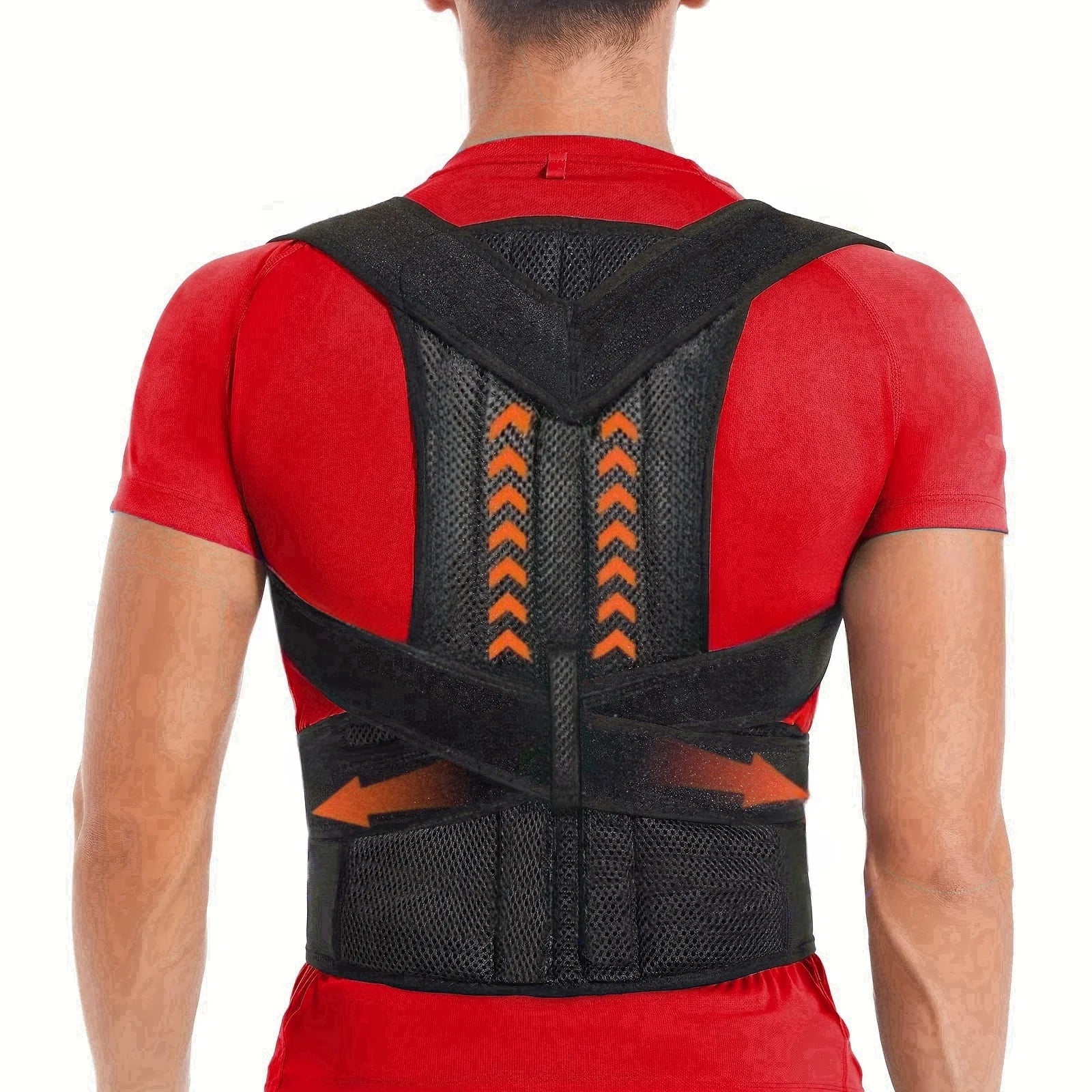 Adjustable Back Posture Corrector and Lumbar Support Brace - 1