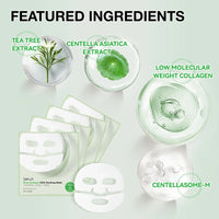 Collagen CICA Soothing Facial Mask for Deep Hydration