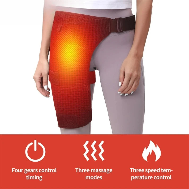 Heated Hip and Thigh Support Brace for Pain Relief - 6
