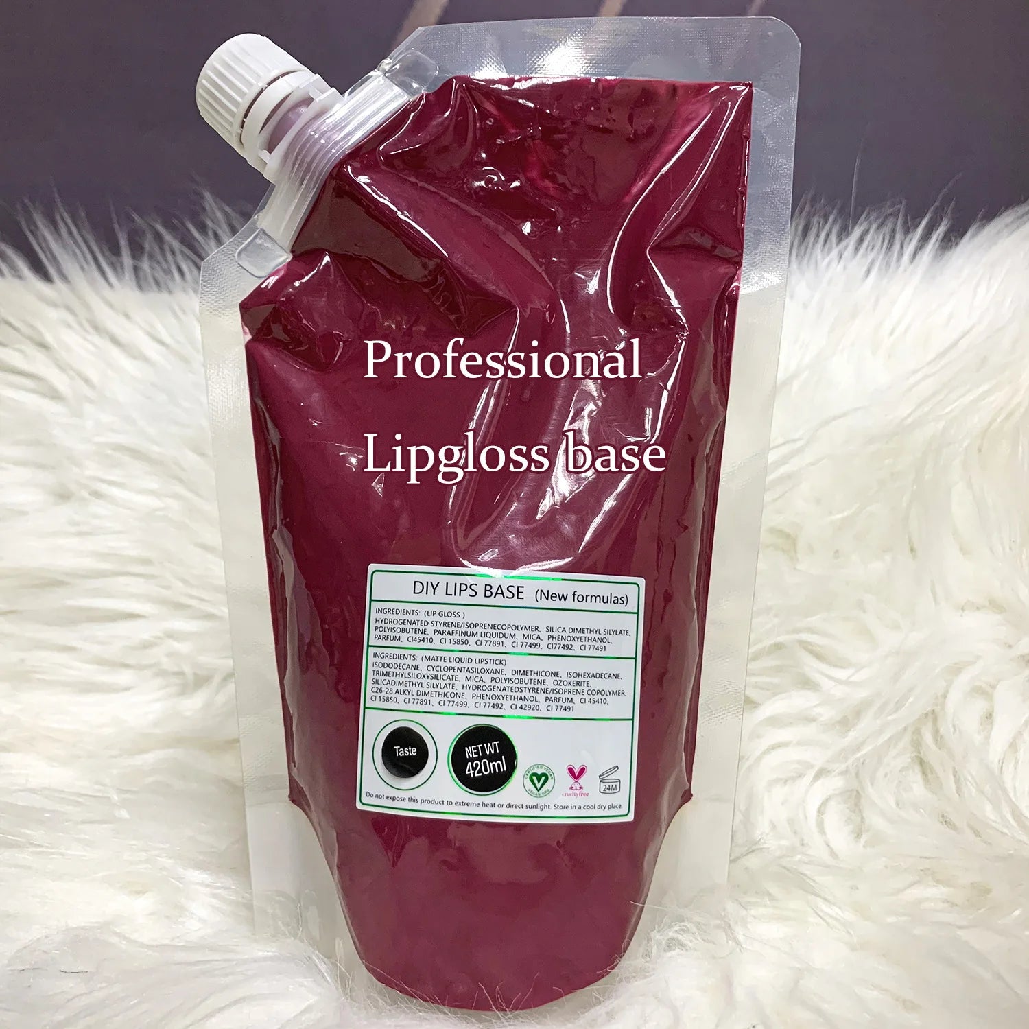 DIY Luminous Shimmer Lip Gloss Base for Custom Cosmetics - 2
