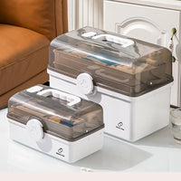 3-Layer Portable Family Medicine Storage Organizer