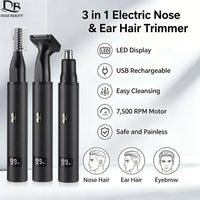 3-in-1 Electric Nose, Ear, and Facial Hair Trimmer