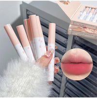Matte Velvet Lip Clay Set for Long-Lasting Waterproof Wear
