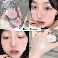 3D Shimmer Highlighter Powder for Radiant Glow