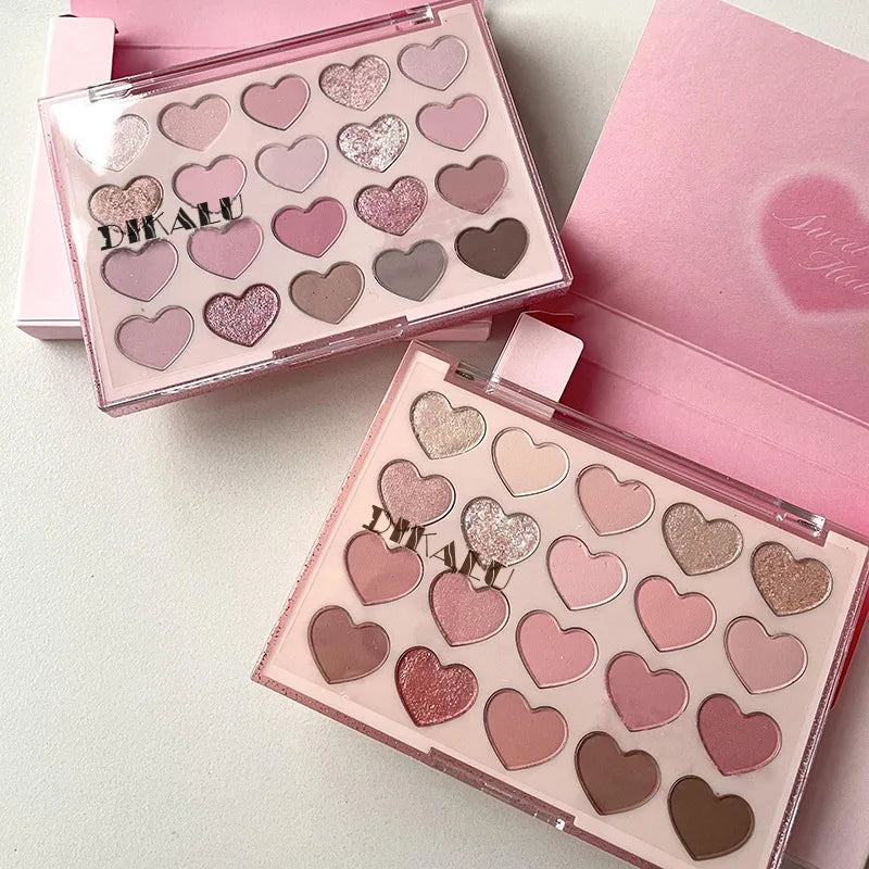 20-Color Heart-Shaped Eyeshadow Palette - 19