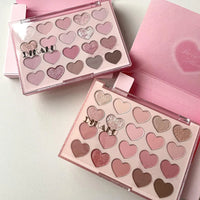 20-Color Heart-Shaped Eyeshadow Palette