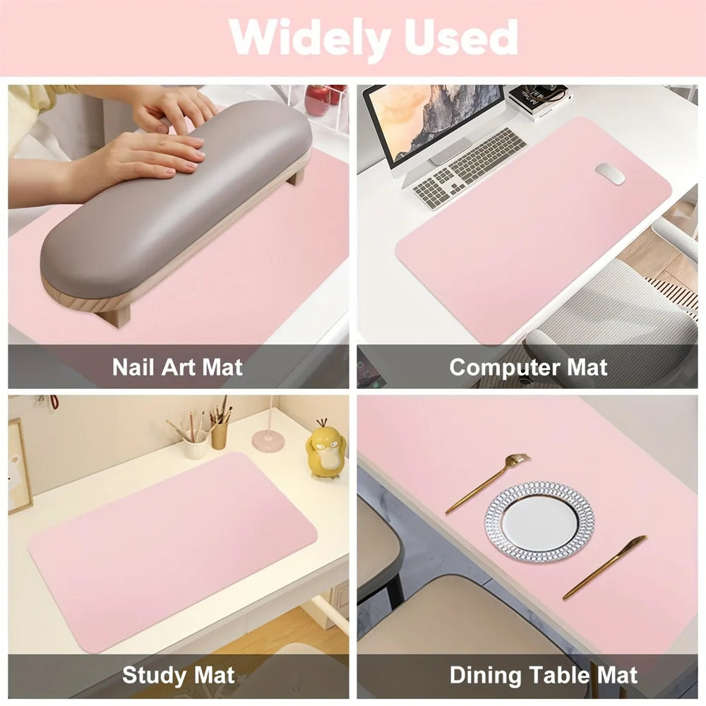 Foldable Waterproof Manicure Desk Mat and Hand Rest - 5