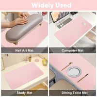 Foldable Waterproof Manicure Desk Mat and Hand Rest
