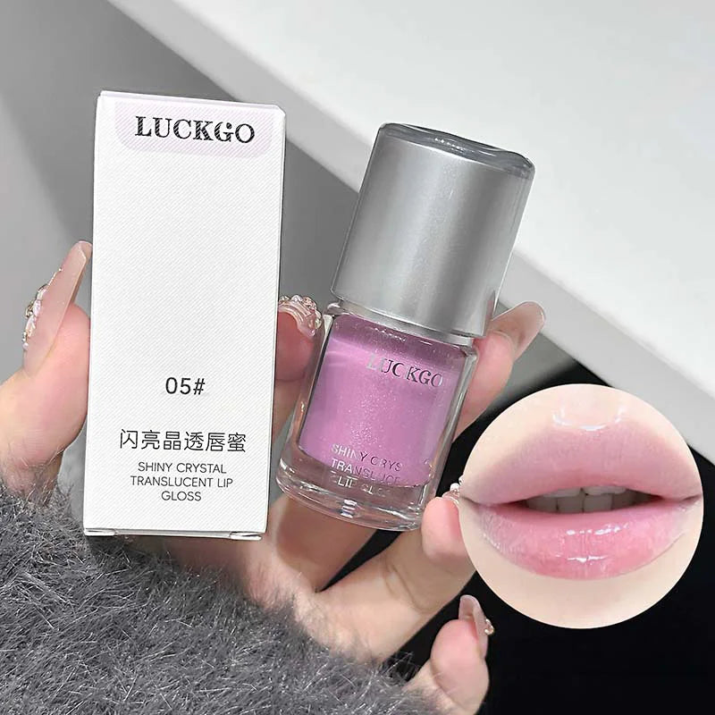 Hydrating Crystal Mirror Lip Gloss for Long-Lasting Shine - 4
