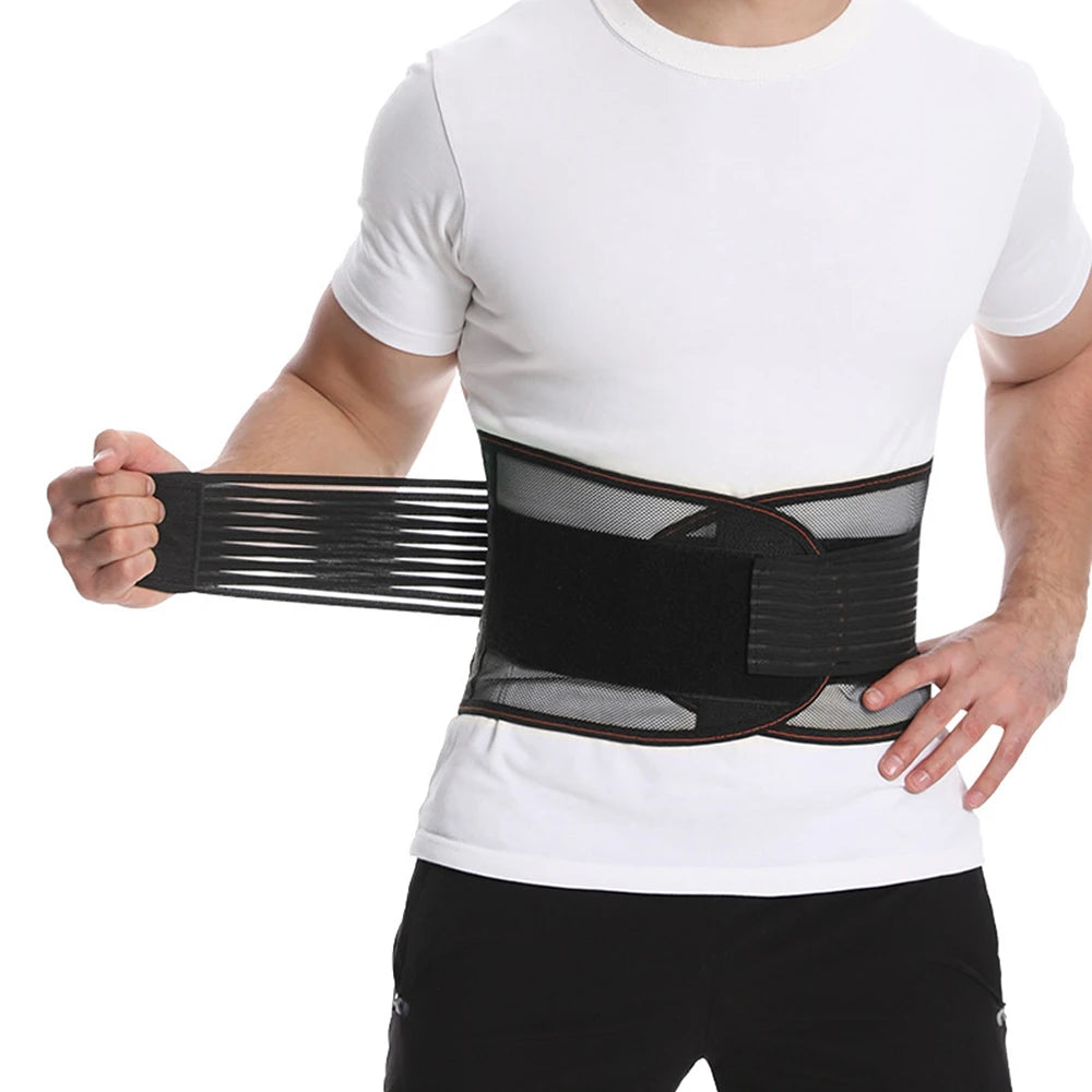 Adjustable Lumbar Support Belt for Lower Back Pain Relief - 7