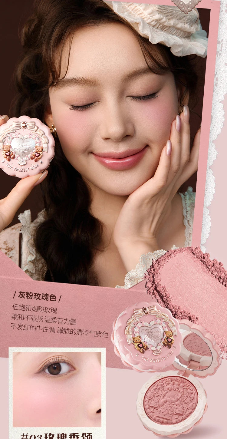Matte Finish Silk Satin Blush Powder for Cheeks - 14