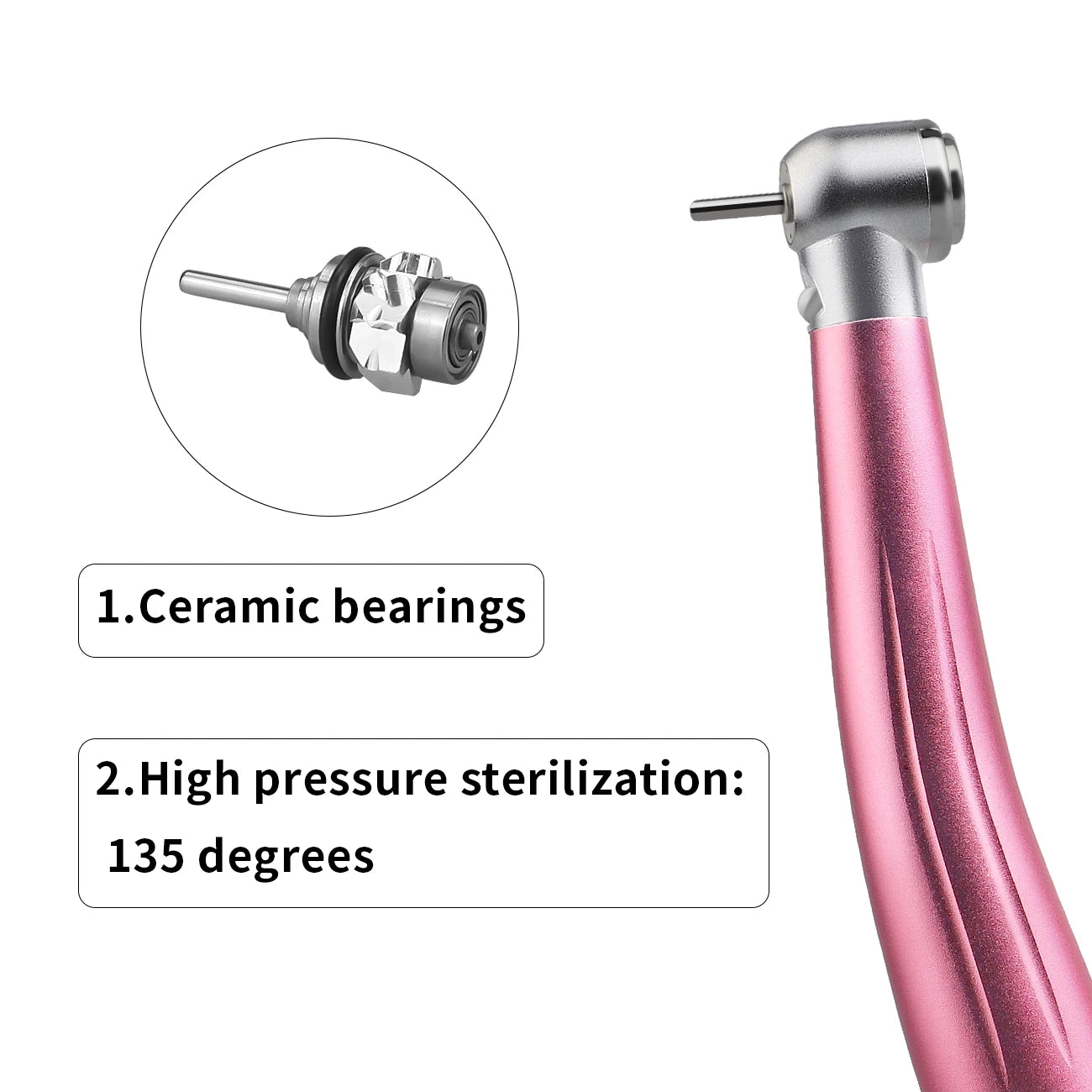 High-Speed LED Dental Handpiece with Push Button - 3