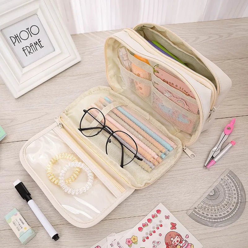 Large Capacity Multi-Layer Student Pencil Case - 19