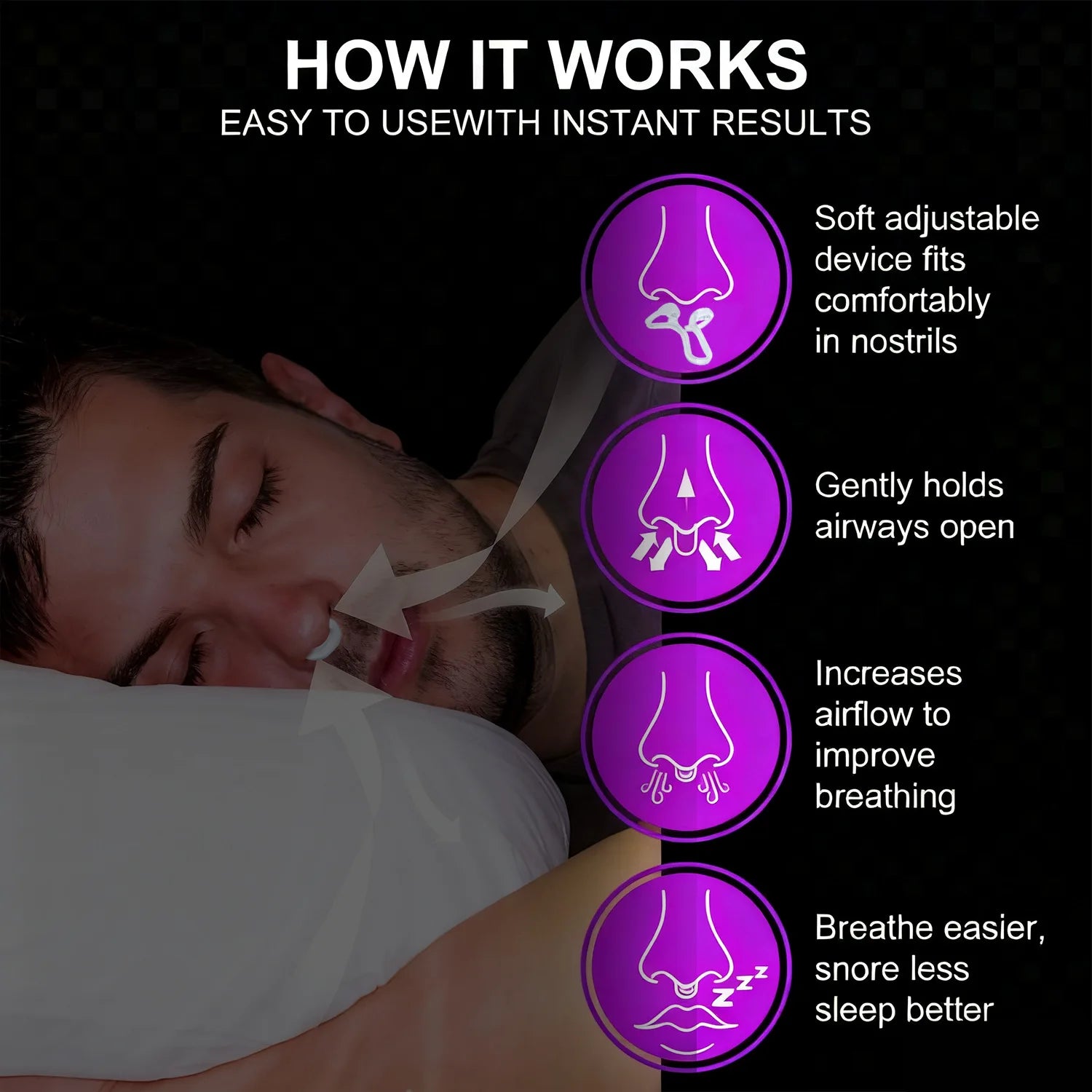 Silicone Anti-Snoring Nasal Dilator for Better Sleep - 9