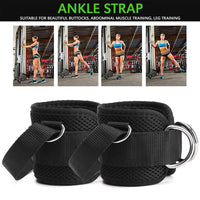 Adjustable Ankle Straps for Cable Machines and Glute Workouts