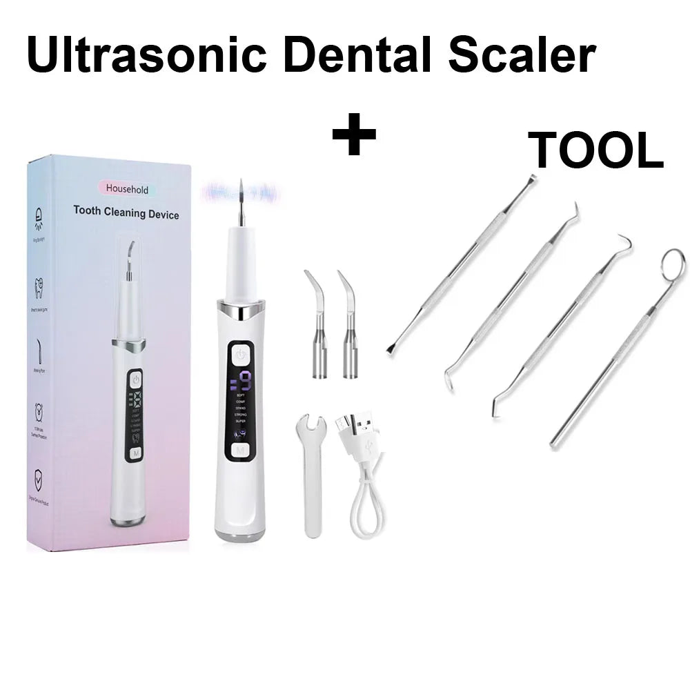 Ultrasonic Electric Teeth Tartar and Plaque Remover - 25