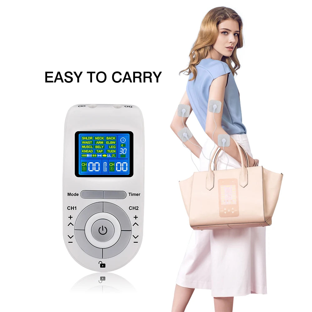 Portable TENS EMS Muscle Stimulator for Pain Relief - 10