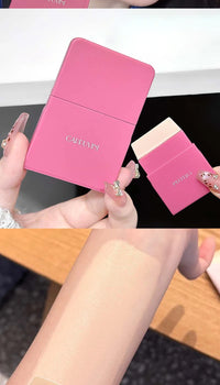 Portable Silicone Foundation Brush and Color Palette Set