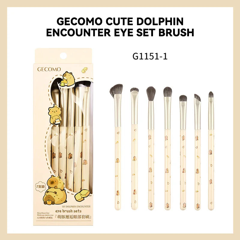 Professional 8-Piece Precision Eye Makeup Brush Set - 19