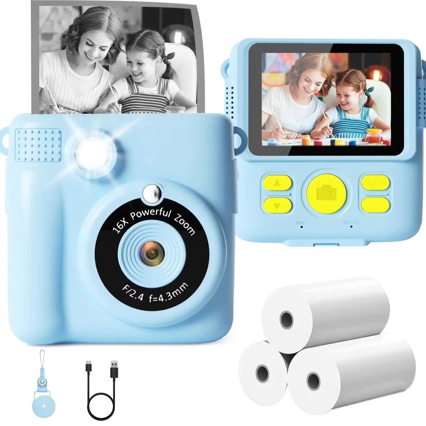 Instant Print Camera for Kids - 7
