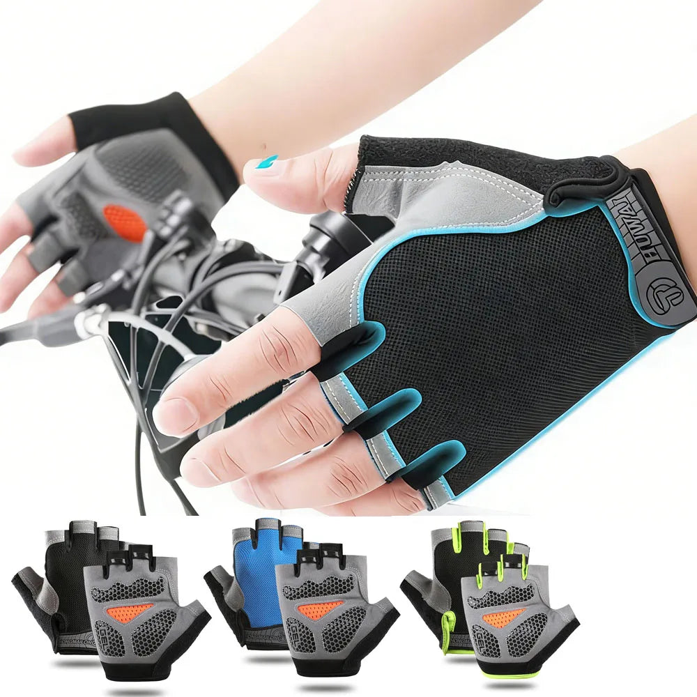 Anti-Slip Half Finger Gel Cycling Gloves