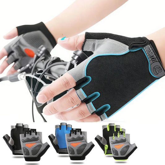 Anti-Slip Half Finger Gel Cycling Gloves