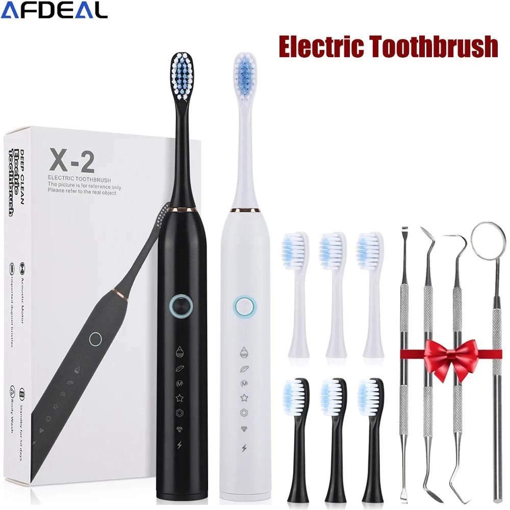Sonic Rechargeable Electric Toothbrush for Deep Cleaning