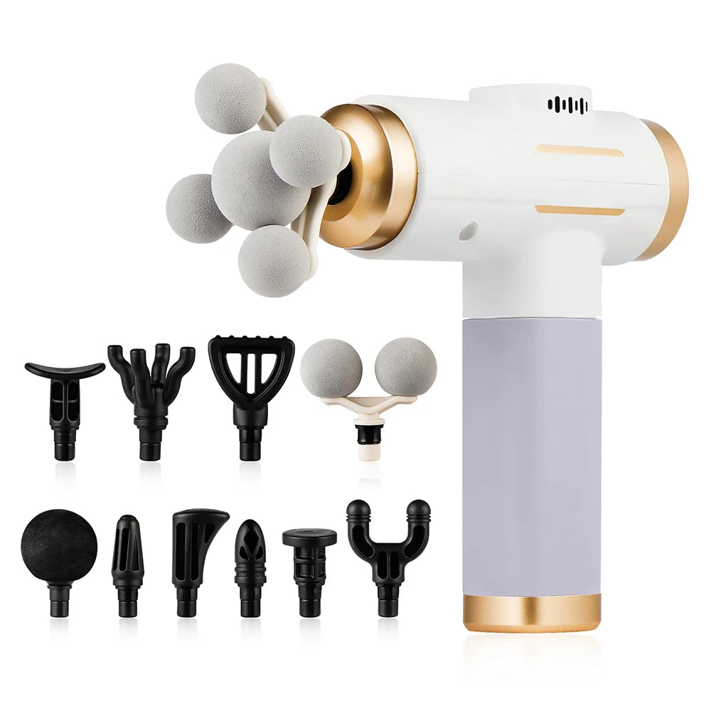99-Level Professional Deep Tissue Muscle Massage Gun with 11 Heads - 15