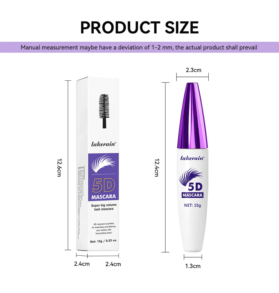 5D Waterproof Lengthening & Volumizing Lash Mascara - 17