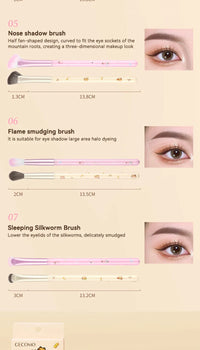 Professional 8-Piece Precision Eye Makeup Brush Set