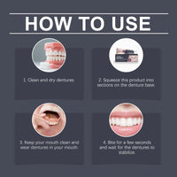 Waterproof Zinc-Free Denture Adhesive Cream