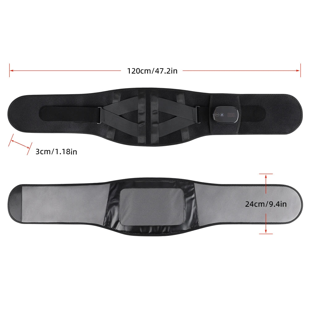 Heated Lumbar Massage Belt for Back Pain Relief - 33