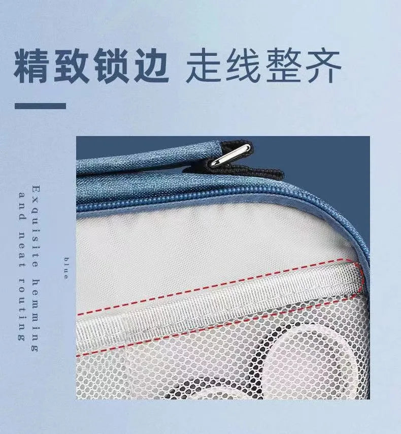 Large Capacity Triple-Layer Stationery and Organizer Pouch - 9