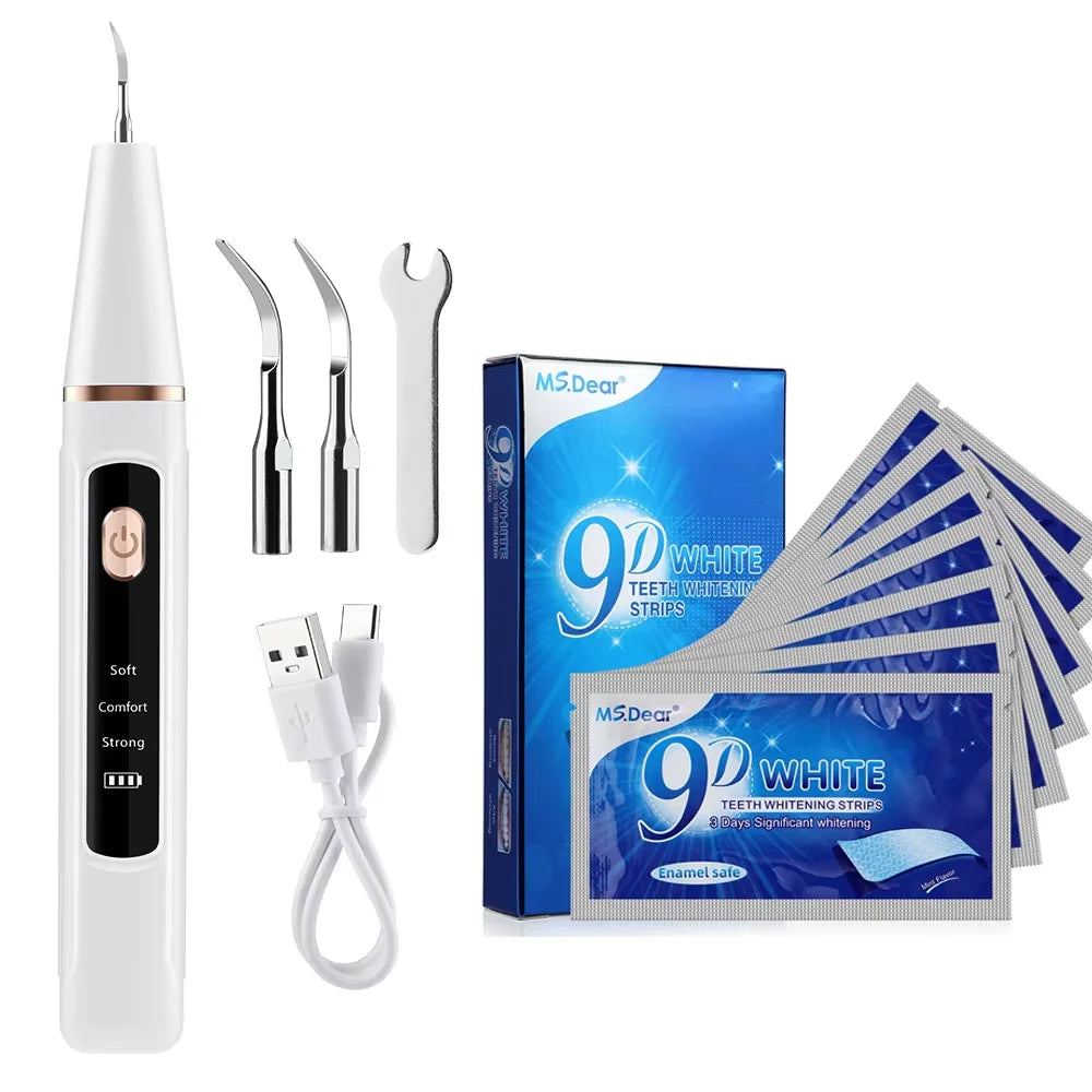 Electric Ultrasonic Teeth Tartar and Plaque Remover - 37