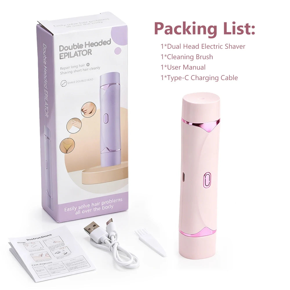 2-in-1 Painless Electric Bikini Trimmer & Body Shaver - 24