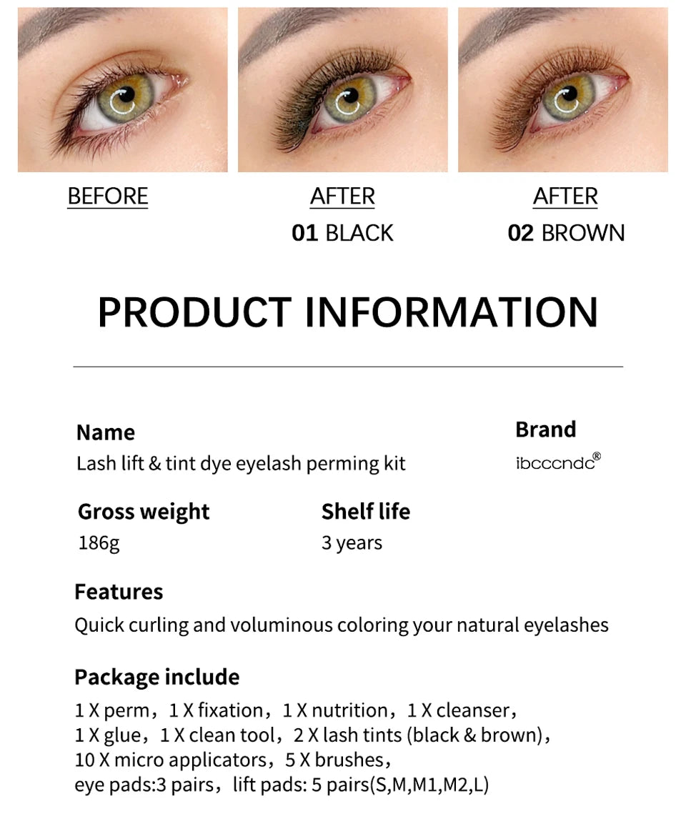 Professional Eyebrow Lamination and Tinting DIY Kit - 17