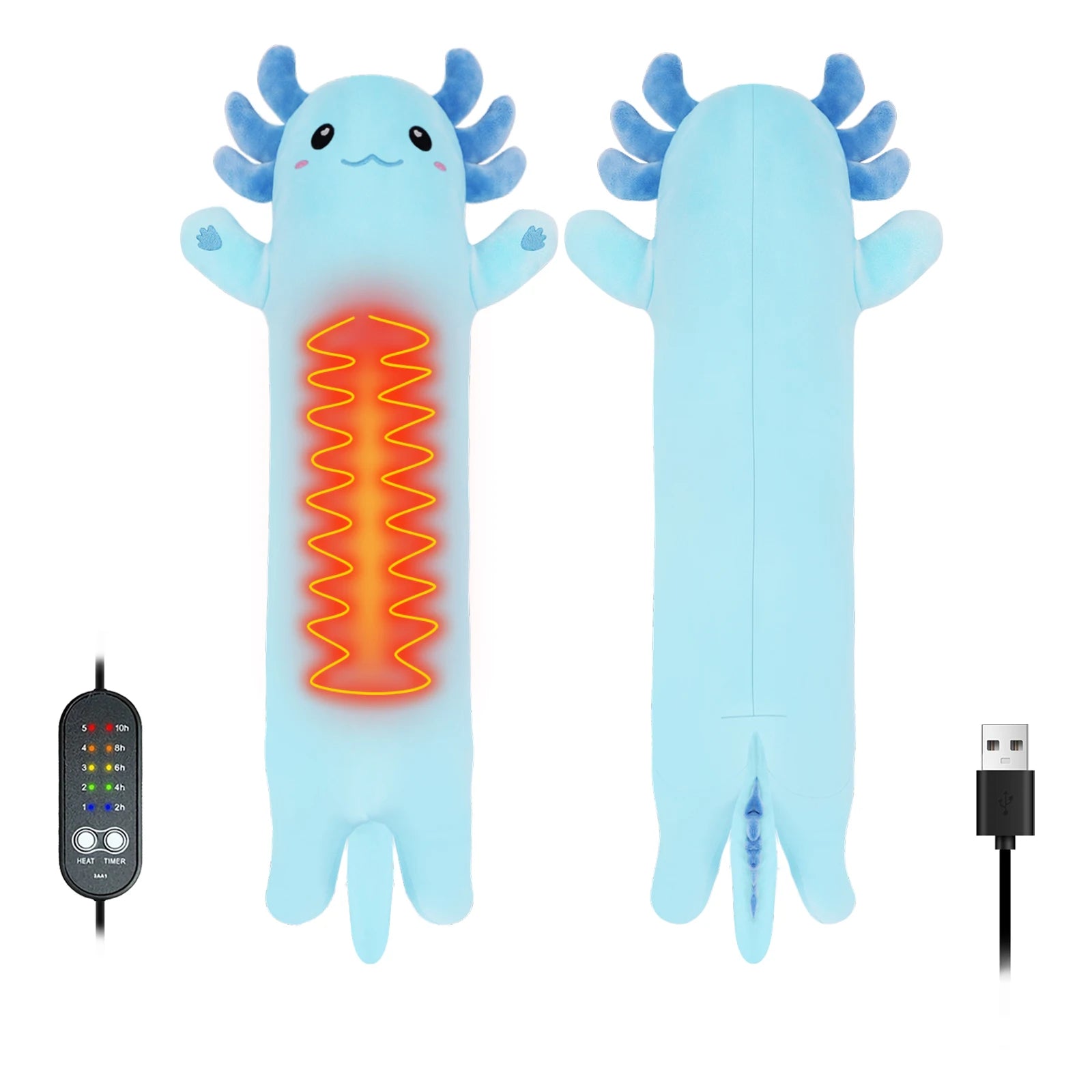 Axolotl Heated Plushie for Cramp Relief - 7