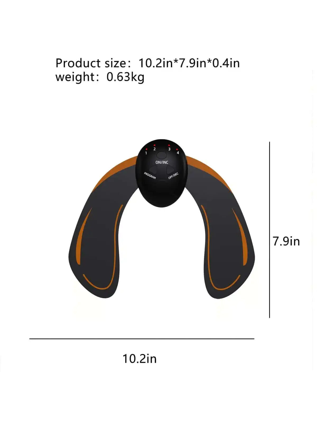 EMS Muscle Stimulator for Hip and Abdominal Toning - 4