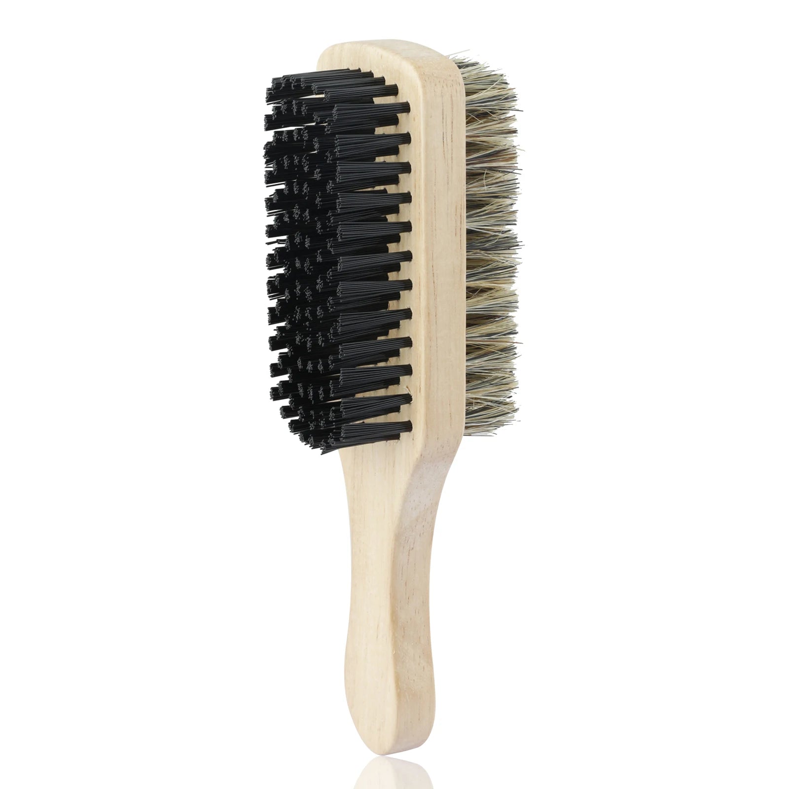 Dual-Sided Wooden Beard Grooming Brush for Styling - 19