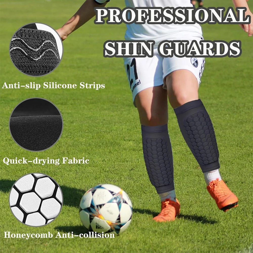 Honeycomb Protective Shin Guard Sleeves for Sports - 5