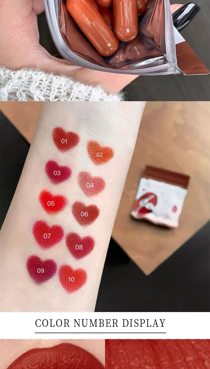 10-Color Capsule Lipstick Set - 8