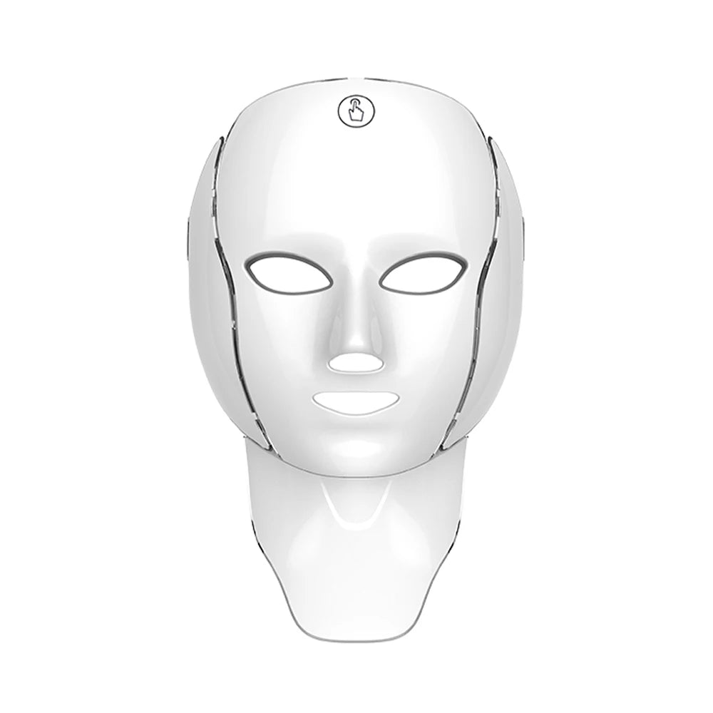 7-Color Wireless LED Photon Facial and Neck Mask - 18