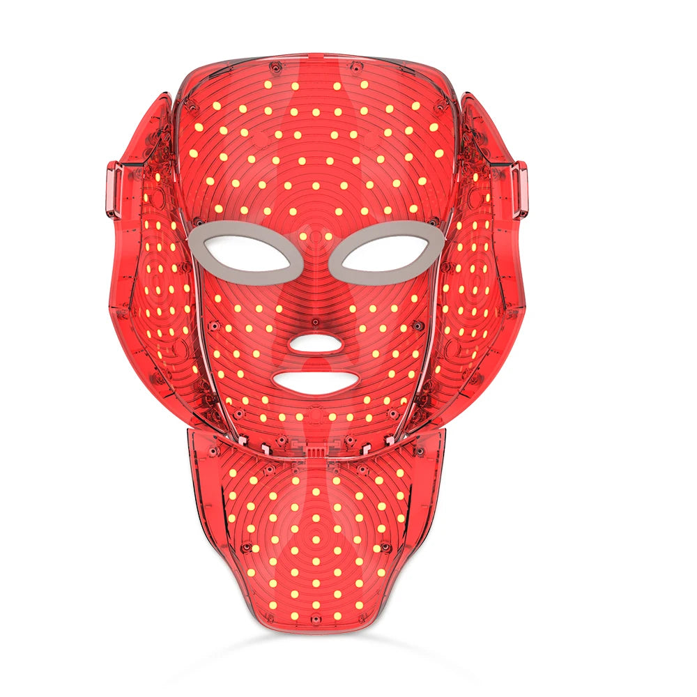 7-Color Wireless LED Photon Facial and Neck Mask - 19