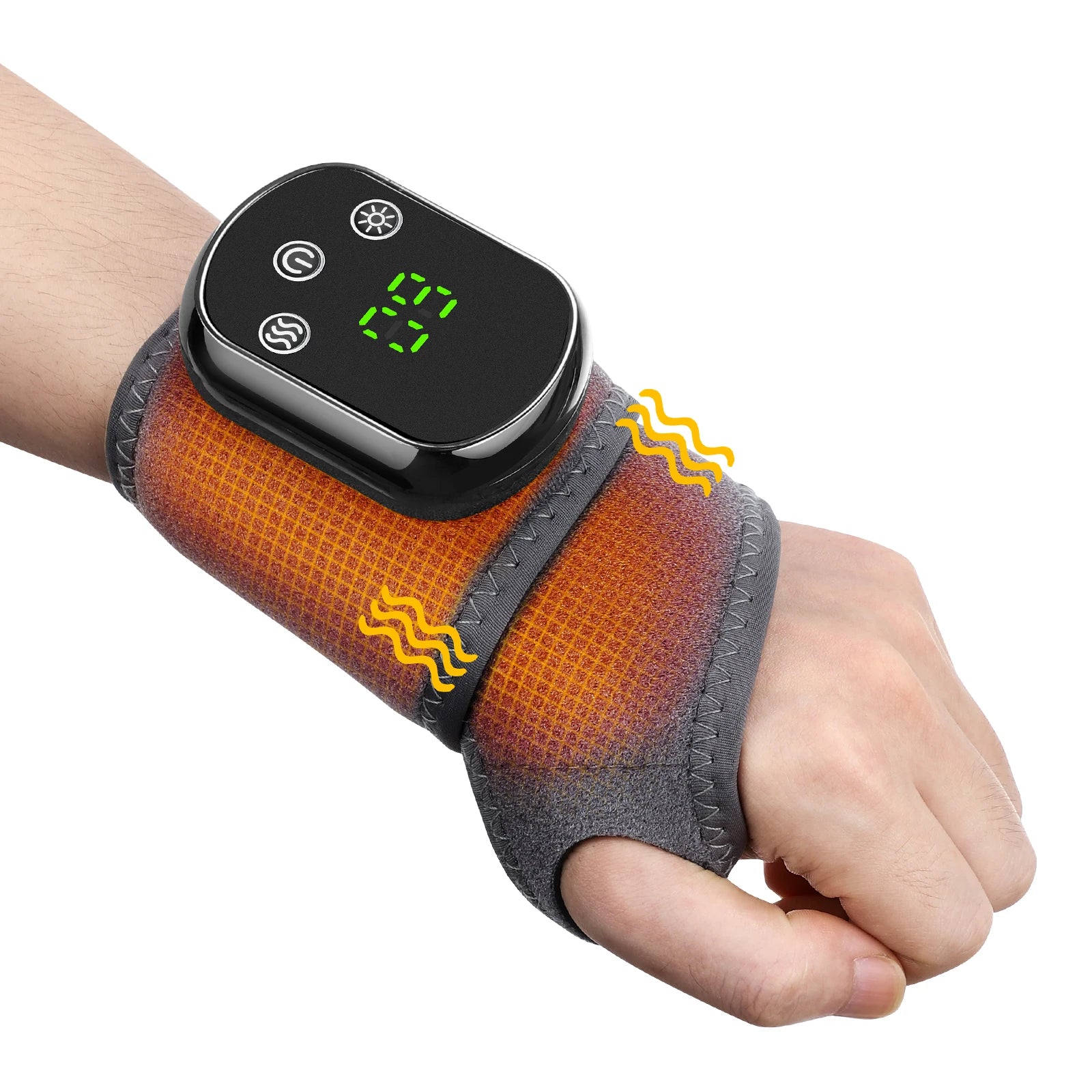 Heated Vibrating Wrist Massager for Pain Relief - 23