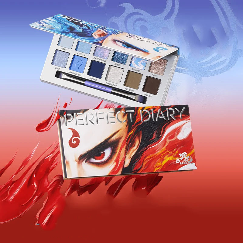 12-Color Waterproof Shimmer and Matte Eyeshadow Palette - 2