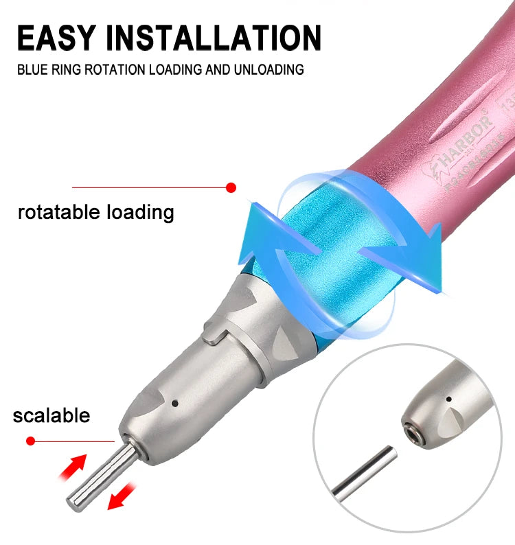 4-Piece Dental Handpiece Kit with Air Motor - 16