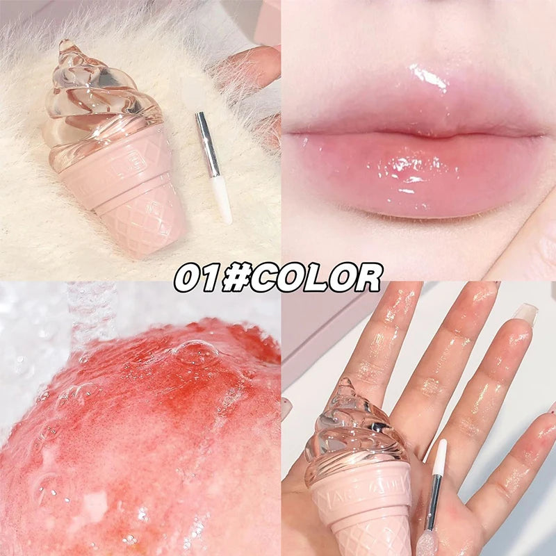 Hydrating Ice Cream Lip Gloss for Smooth, Glossy Lips - 20